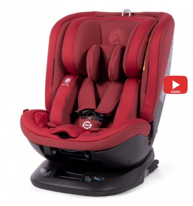 Автокресло детское Coletto Logos IsoFix красное, 0-36 кг