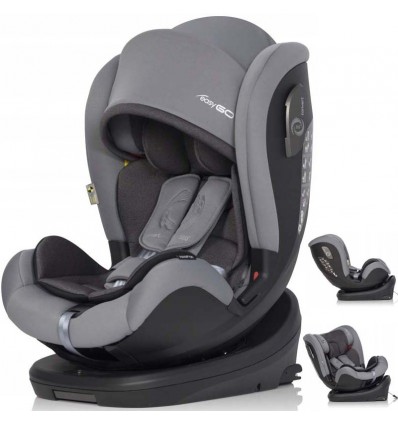 Автокресло детское EasyGo Convert IsoFix Pearl серое, 0-36 кг