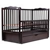 Детская кроватка Babyroom Веселка c маятником и ящиком венге