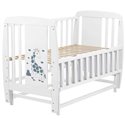 Детская кровать Babyroom Жирафик маятник с откидным боком DJMO-02 бук белая