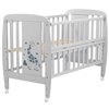 Детская кровать Babyroom Жирафик с откидным боком и колесами DJO-01 серая