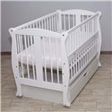 Детская кроватка Babyroom Грация c маятником и ящиком белая